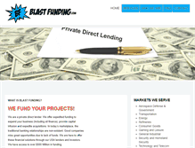 Tablet Screenshot of blastfunding.com